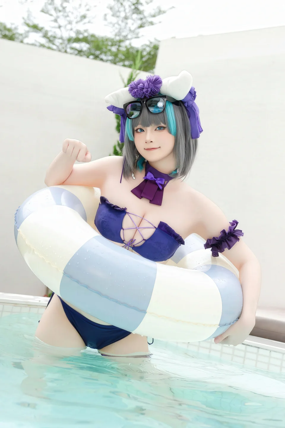 屿鱼 - No.064 柴郡泳装 [29P-236MB] tg@simisebaisi 【丝足阁】018.webp